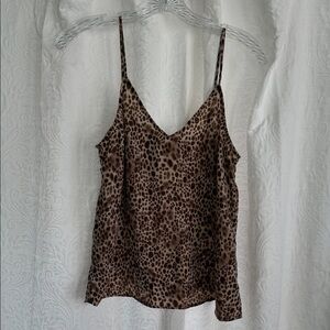A New Day Leopard Print Cami Top - Brown Animal Print